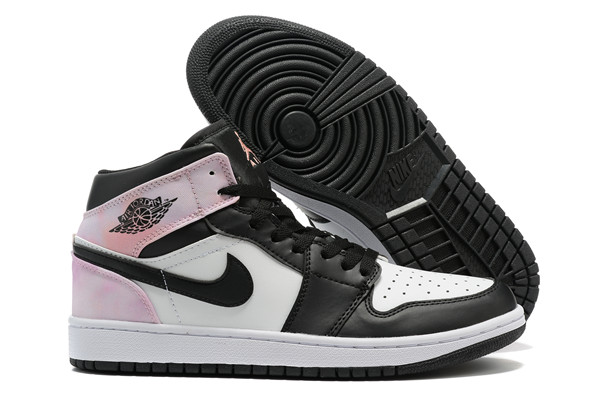 jordan 1 pink white black